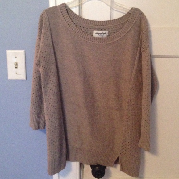 American Eagle tan sweater, size small