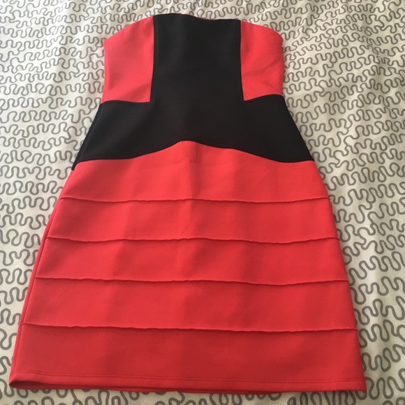 Red and black bandage dress 💃🏼