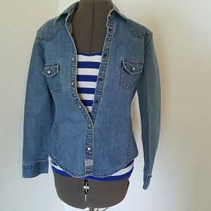 Denim button up