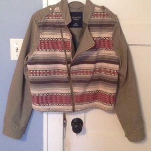 American Eagle army green jacket, size large