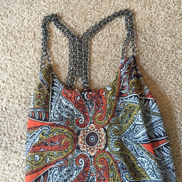Romeo&Juliet couture multi print top/chain straps - Picture 2 of 3