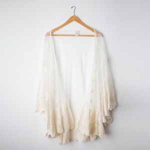 Cream Lace Kimono