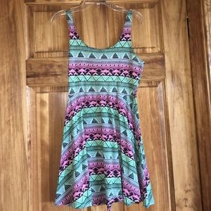 Victoria's Secret Tribal Pattern Skater Dress