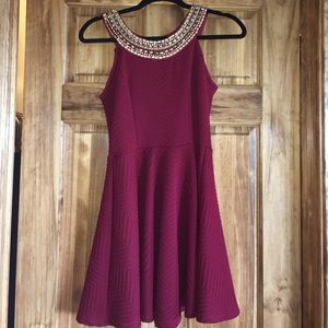 Maroon formal dress