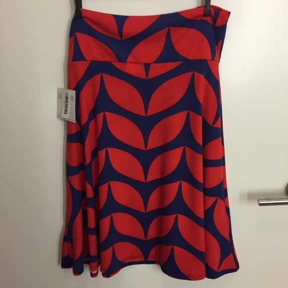 LuLaRose Azure skirt NWT size L