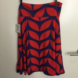 LuLaRose Azure skirt NWT size L