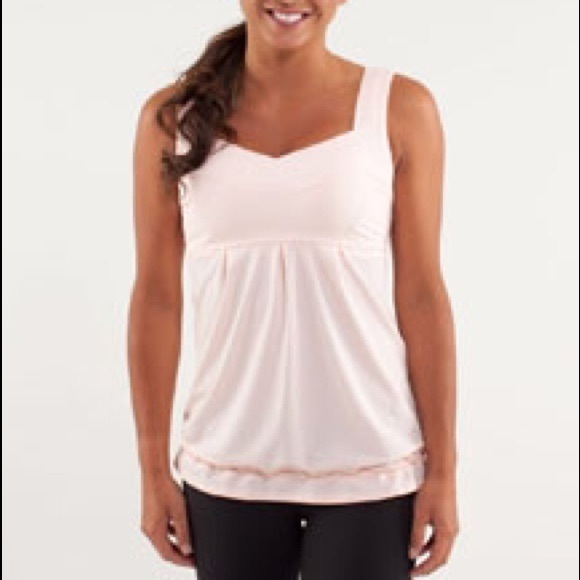 Off white lululemon tame me tank. Size 6.