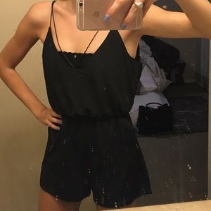 Urban Outfitters Size small black strappy romper