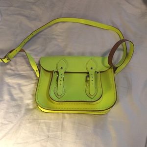 Cambridge satchel - lime green