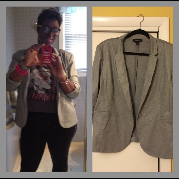 Silver blazer