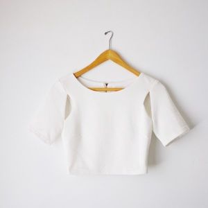 Nasty Gal Cut Out Crop Top
