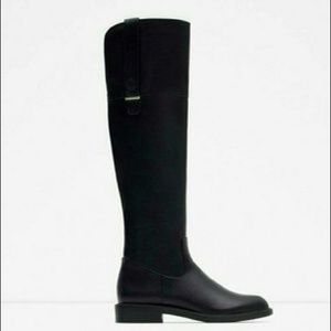 NWT black size 8 Zara riding boots