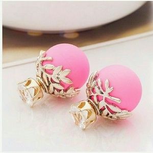 Double sided stud earrings