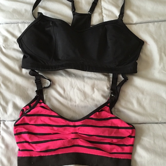 2 nursing sports bras