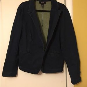 Dark denim blazer
