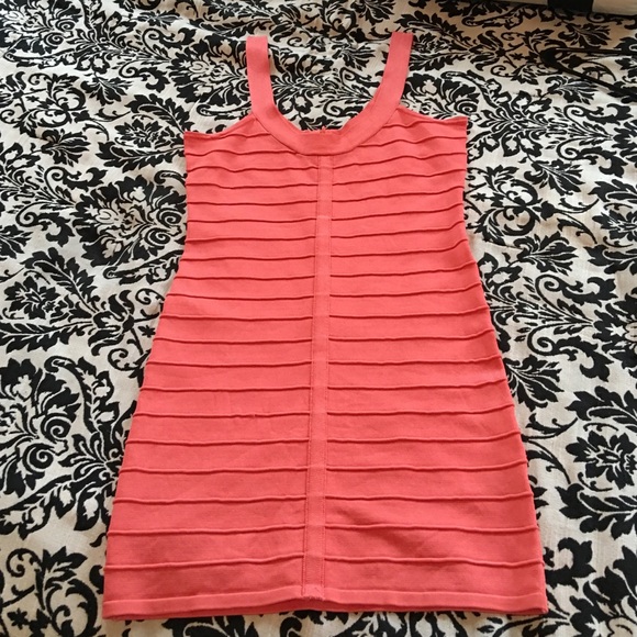 Never Worn Coral Body Con Dress