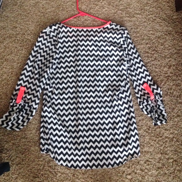 Black and White Striped Shirt - Picture 2 of 2