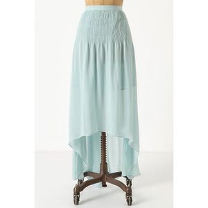 Anthro Mint high low hem skirt
