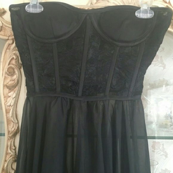 Beautiful black see through dress!