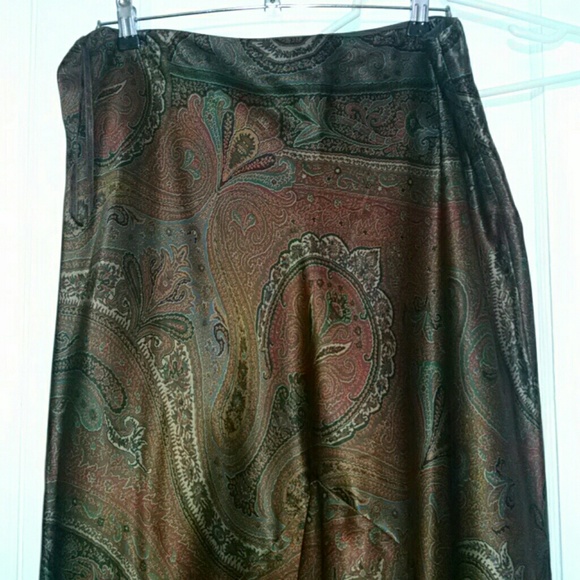 Silk Ralph Lauren flounced mermaid skirt