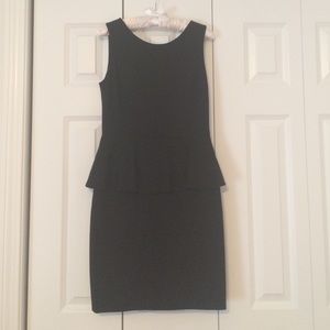 Chic black peplum dress