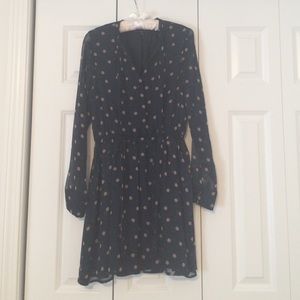 Price reduced! Sweet polka dot blue and tan dress