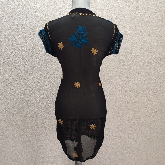 Oh the beauty! Tunic/swim cover, handmade in India - Picture 2 of 3