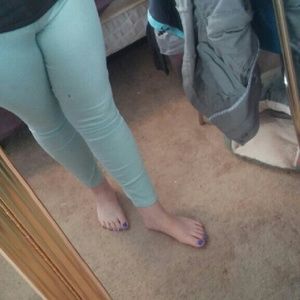 Light blue jeggings
