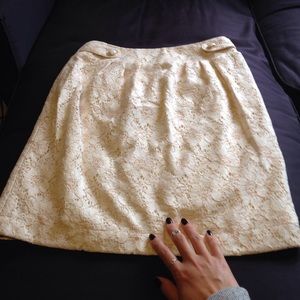 Cream skirt
