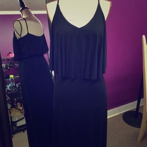 Black maxi dress