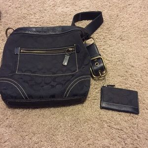Coach Crossbody Bag with matching keychain