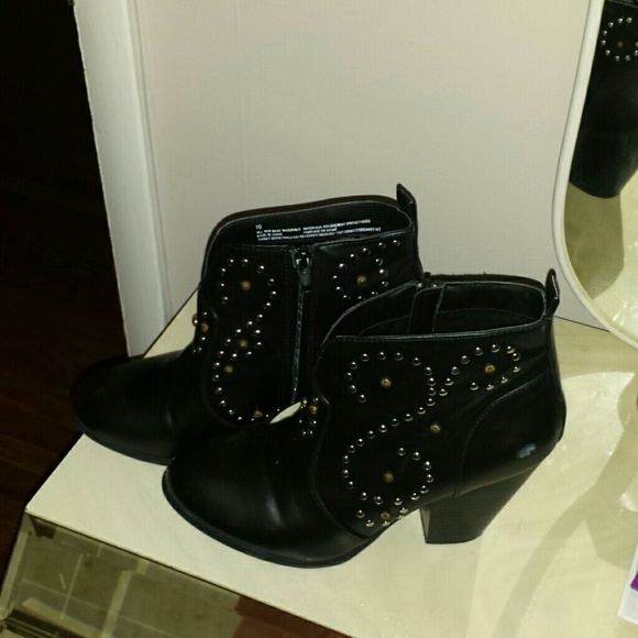 Cute studded booties