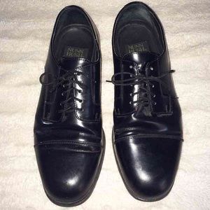Men's Leather Black Dress Shoes