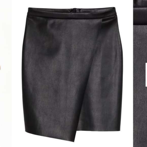 Faux Leather Mini Skirt - Picture 2 of 3