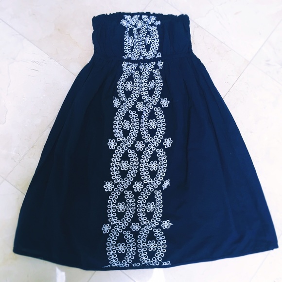 Embroidered Tube Dress Cover-Up
