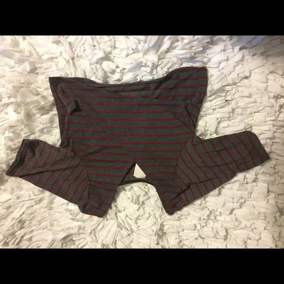Crop top, nwot, striped