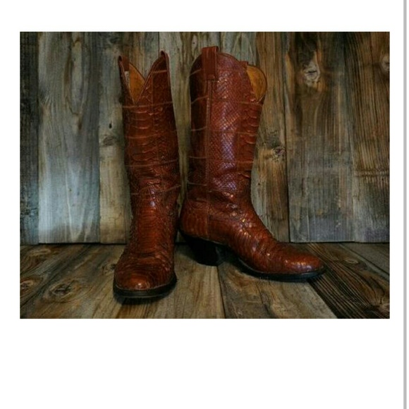 Nacona Snakeskin boots