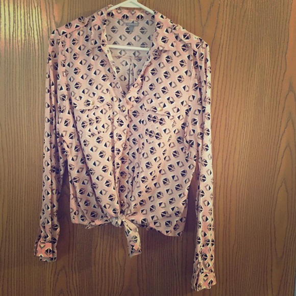 Button up shirt/ties in front