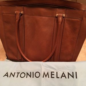 Brown Leather Antonio Melani Tote