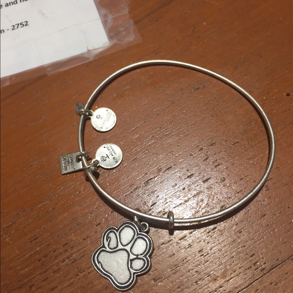 Alex and Ani silver dog paw bracelet