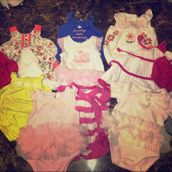 SOLD Baby girl rompers and sets