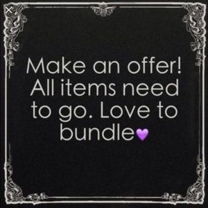 All offers welcome !