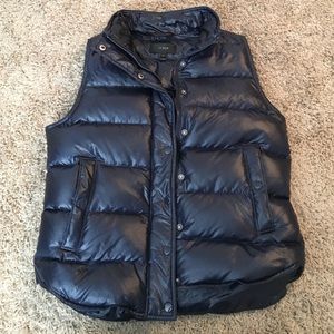 JCREW navy vest