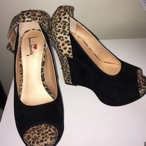 Luichiny Leopard and Black Wedge