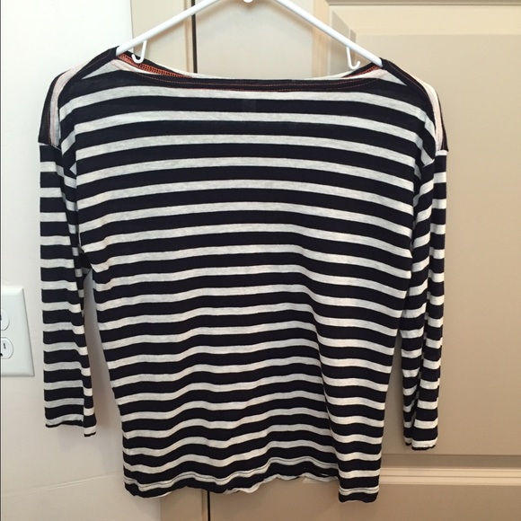 J Crew Boatneck Striped Shirt- size XS