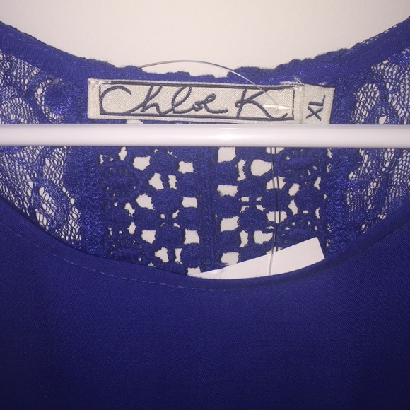 Blue Top with Back Design - Picture 4 of 4