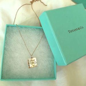 Tiffany Notes square pendant