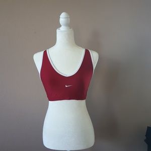 Nike red sports bra.  Size medium
