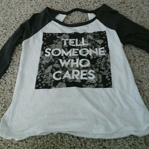 Cute mid length sleeve tee