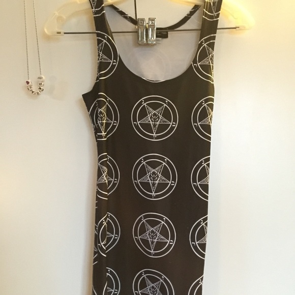 Killstar Baphomet bodycon mini